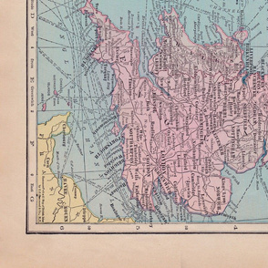 Vintage map of England - Large