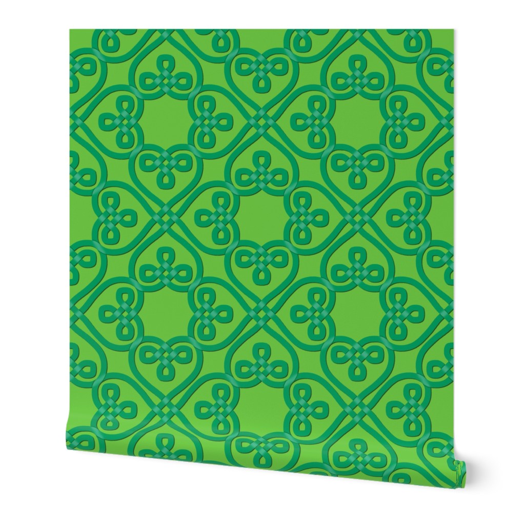 Celtic knot shamrocks