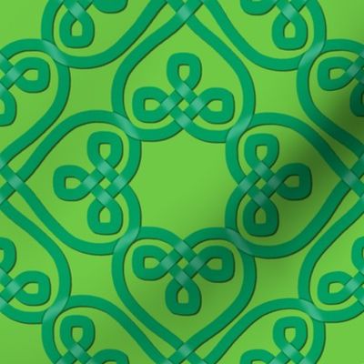 Celtic knot shamrocks