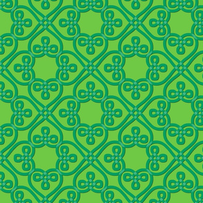 Celtic knot shamrocks