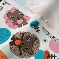 Cuteness nursery hedgehog illustration pattern