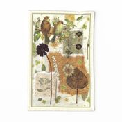 Chocolate Cosmos Tea Towel