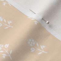 Regency Floral on Peach Cream