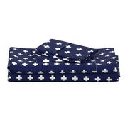 Classic Plus Signs // Crosses + White on Navy
