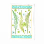 Graphique Ferns Tea Towel