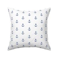 Anchor White - Cobalt Blue