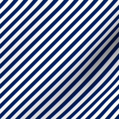 Diagonal Stripes - Cobalt Blue