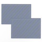 Diagonal Stripes - Cobalt Blue