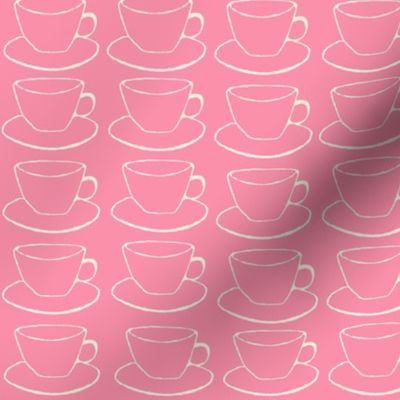 Pink Teacups and Saucers