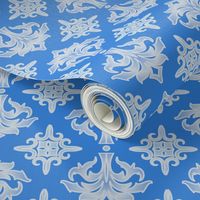 Blue and White Damask © Gingezel™