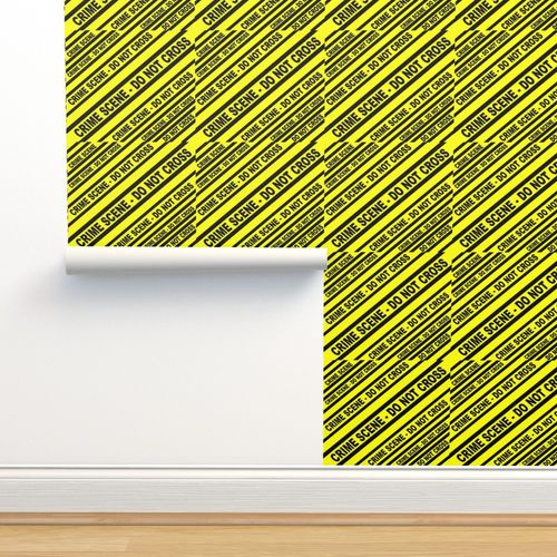 crime scene yellow taped spoonflower spoonflower