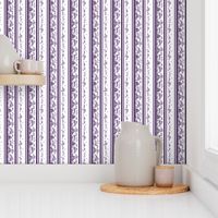 Purple Toile Stripe with greyhounds