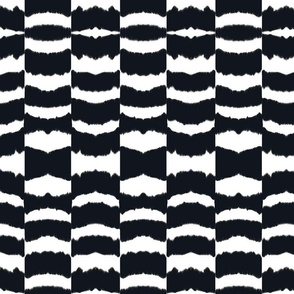 icebox cookie ikat-blk & white