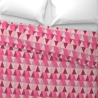  Triangle Pennant Bunting Pink Valentine's Day Patchwork