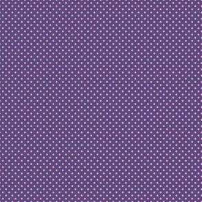 Floral Purple Tiny Polkadot /Quilt1