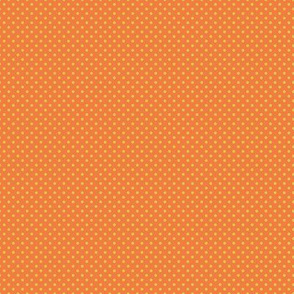 Floral Orange Tiny Polkadot /Quilt1