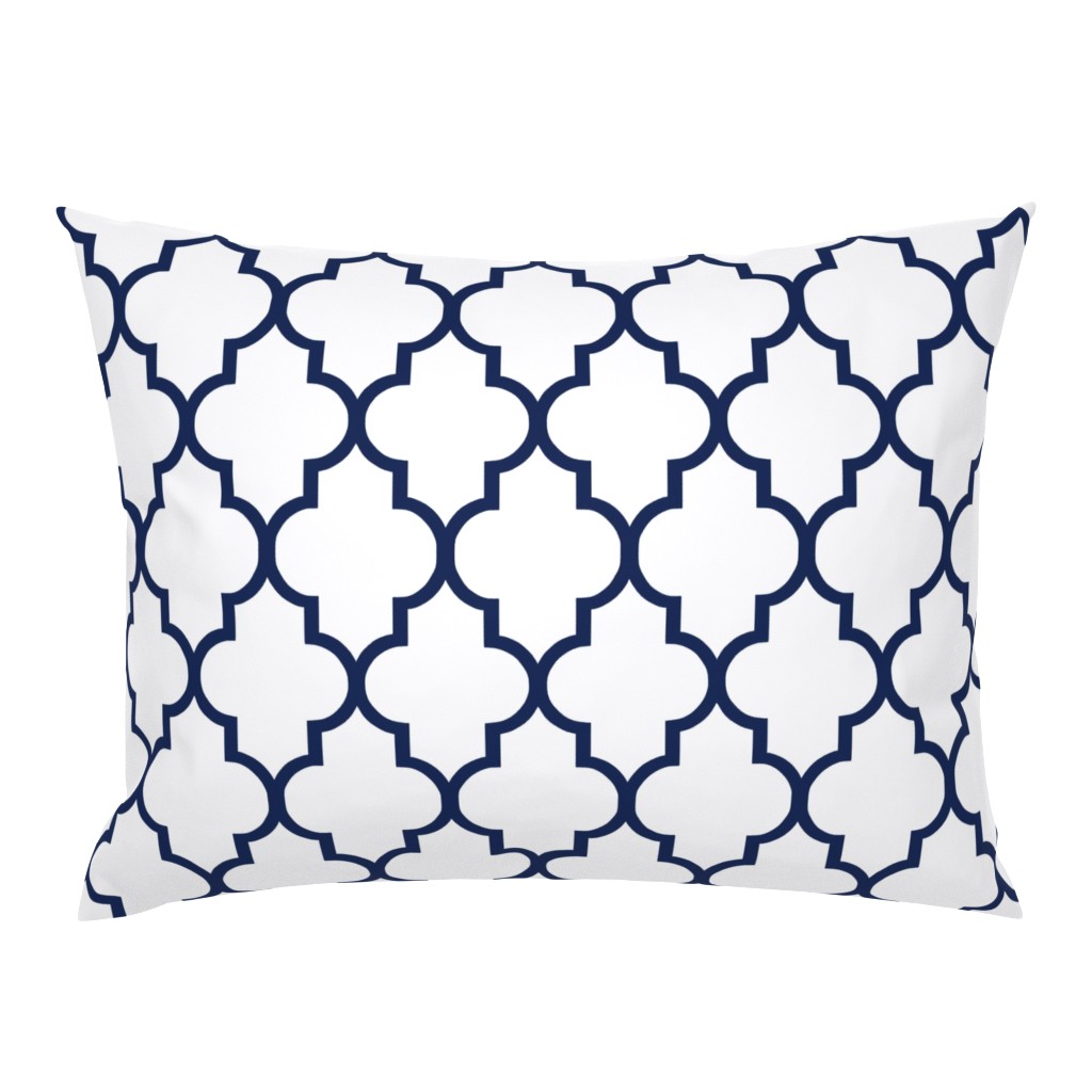  Navy Quatrefoil