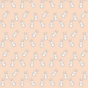 baby bunnies on pink