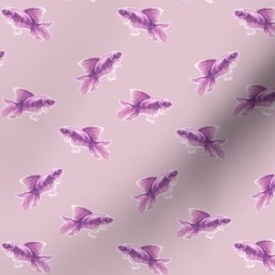 Purple Fish on Faded Mulberry