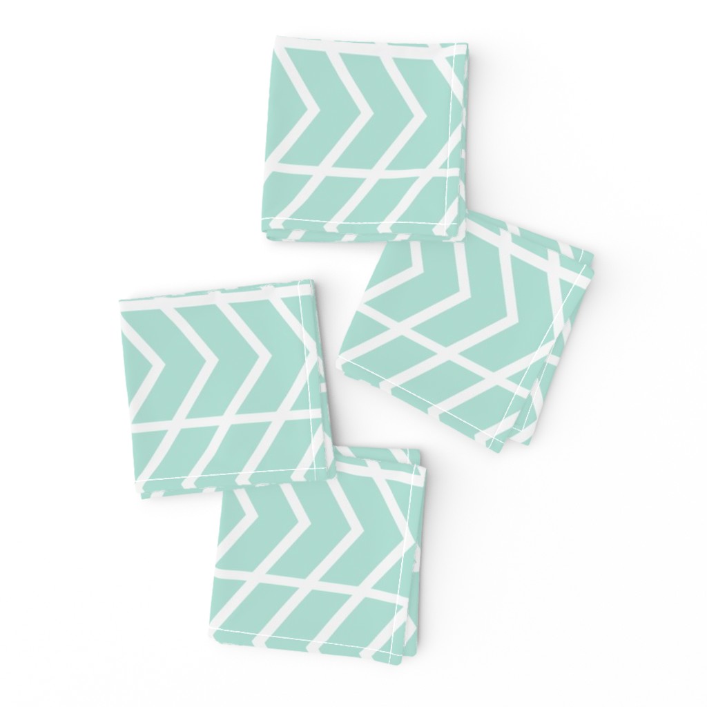 chevron stripe mint railroaded