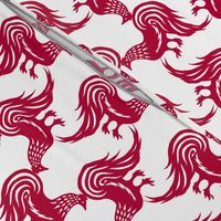 Paper Cut Longtail Rooster