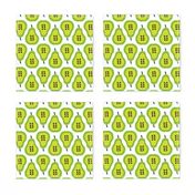 Fantastic freshtastic green retro pear pattern