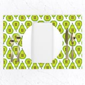 Fantastic freshtastic green retro pear pattern