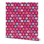 Fantastic freshtastic colorful flower apple pattern