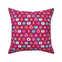 Fantastic freshtastic colorful flower apple pattern