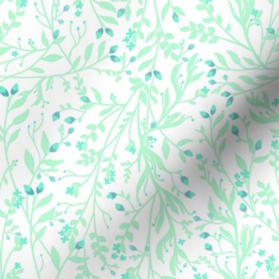 Regency Floral Vine Mint