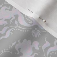 Mermaid Damask - pearl