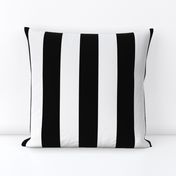 2.5 inch wide Black and White Stripes