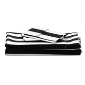 2.5 inch wide Black and White Stripes