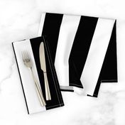2.5 inch wide Black and White Stripes