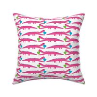 alligator love pink - large