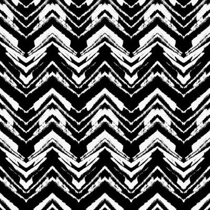 Zig zag in black and white