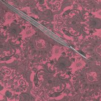 Parrot Damask ~ Pink & Grey ~ Petite 