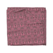 Parrot Damask ~ Pink & Grey ~ Petite 