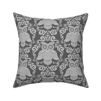 Owl Patter Inverted Grey