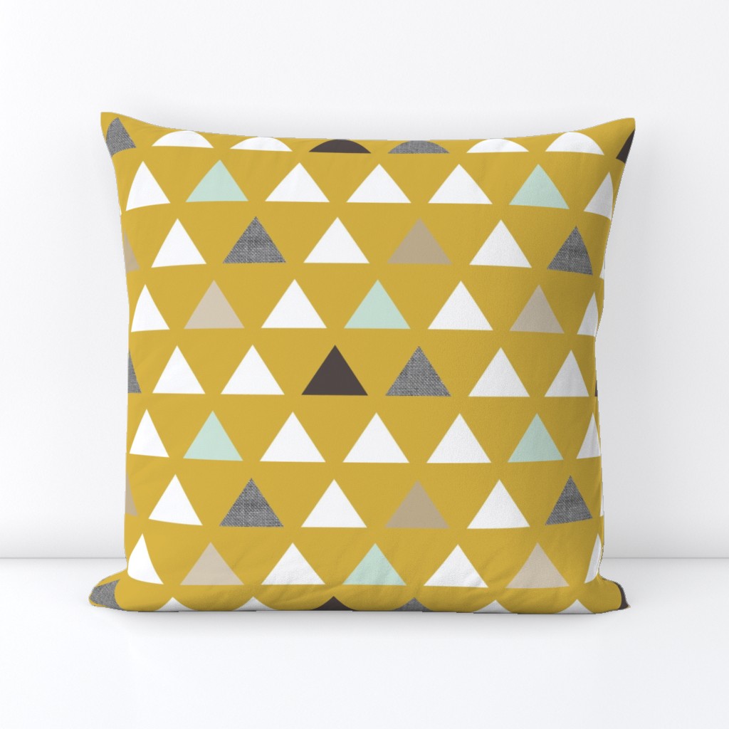 Mod Mustard Triangles