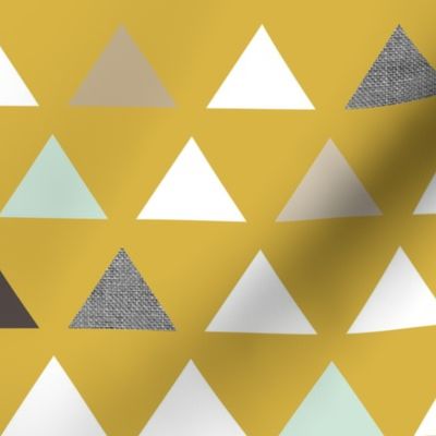 Mod Mustard Triangles