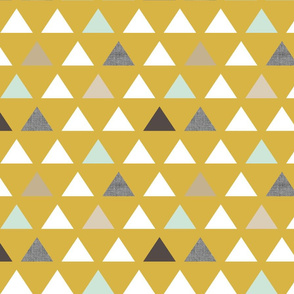 Mod Mustard Triangles