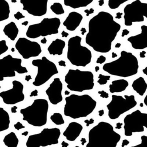 Black and White Cow Spots Dots