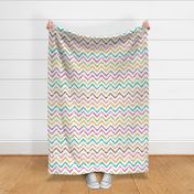  Colorful grunge chevron zig zag