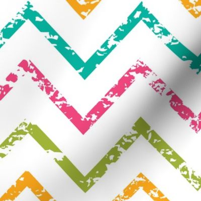  Colorful grunge chevron zig zag