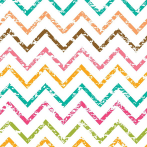  Colorful grunge chevron zig zag