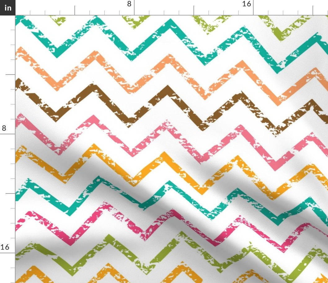  Colorful grunge chevron zig zag