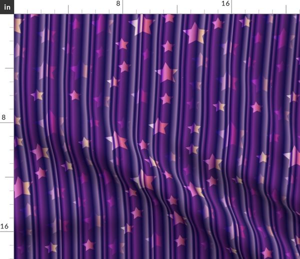 magic curtain in violet - Spoonflower