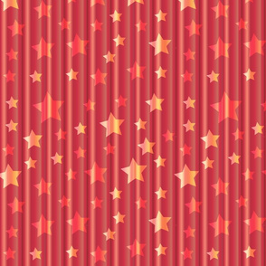 magic curtain in red