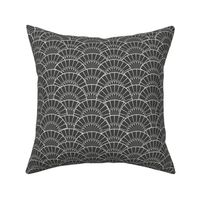 Art Deco Fantail in Grey - Small